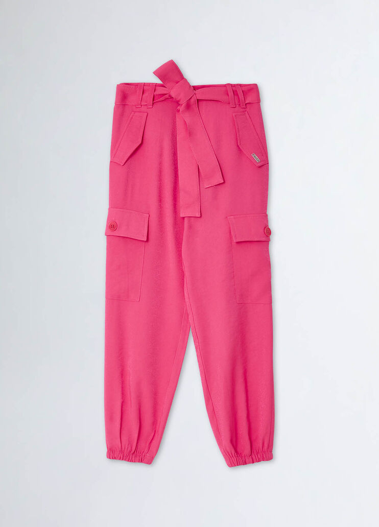 Cargo pants with belt pink Liu Jo - medium Cargo pants with belt pink Liu Jo - medium