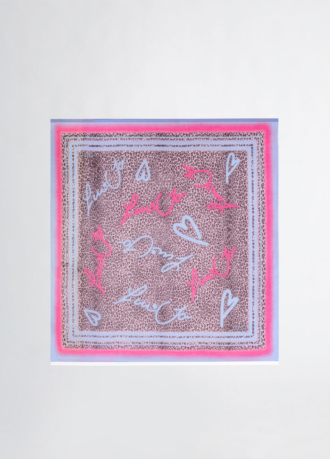 Animal-print foulard dark pink Liu Jo - large image number 2