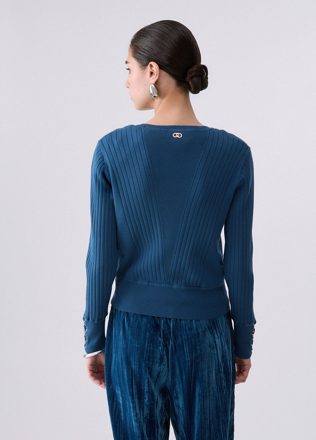 Pull avec Lacets bleu Liu Jo - large image number 1