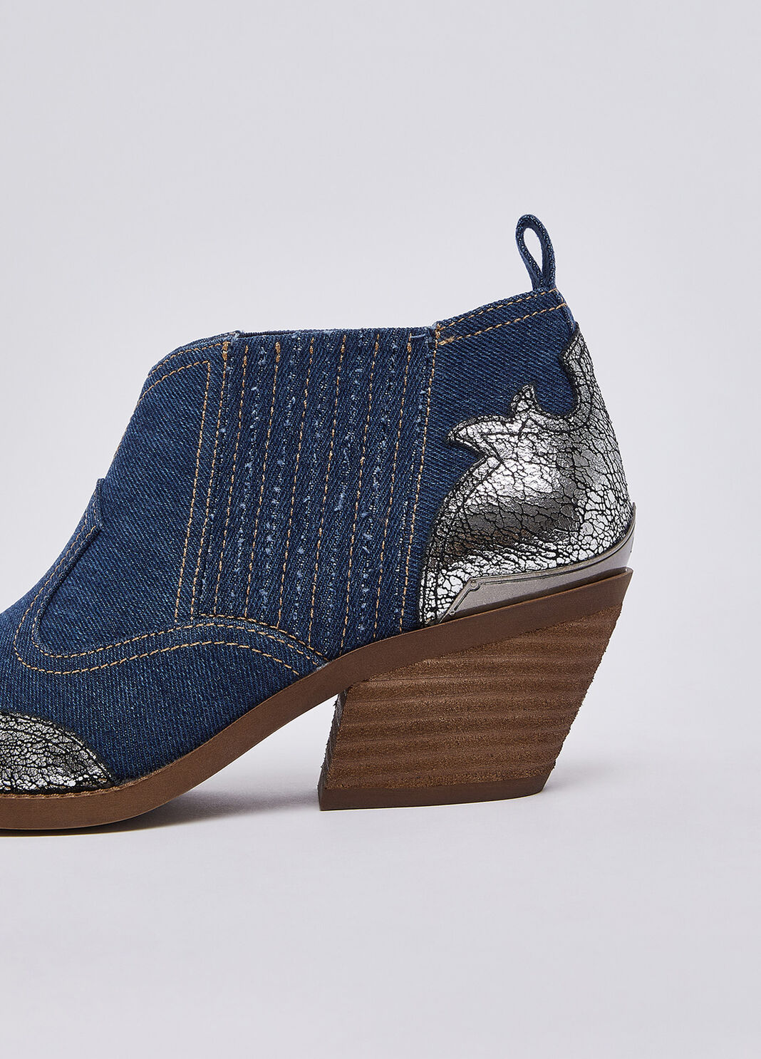 Denim cowboy boots denim/silver Liu Jo - large image number 4