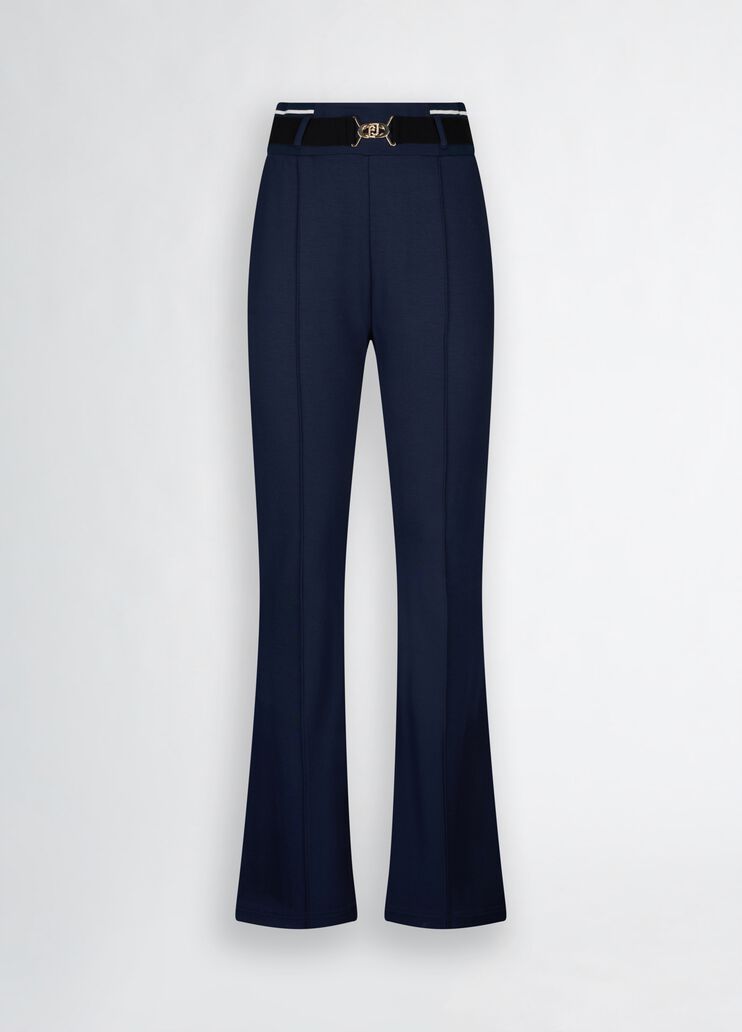 Jersey trousers blue Liu Jo - large image number 6 Jersey trousers blue Liu Jo - large image number 6