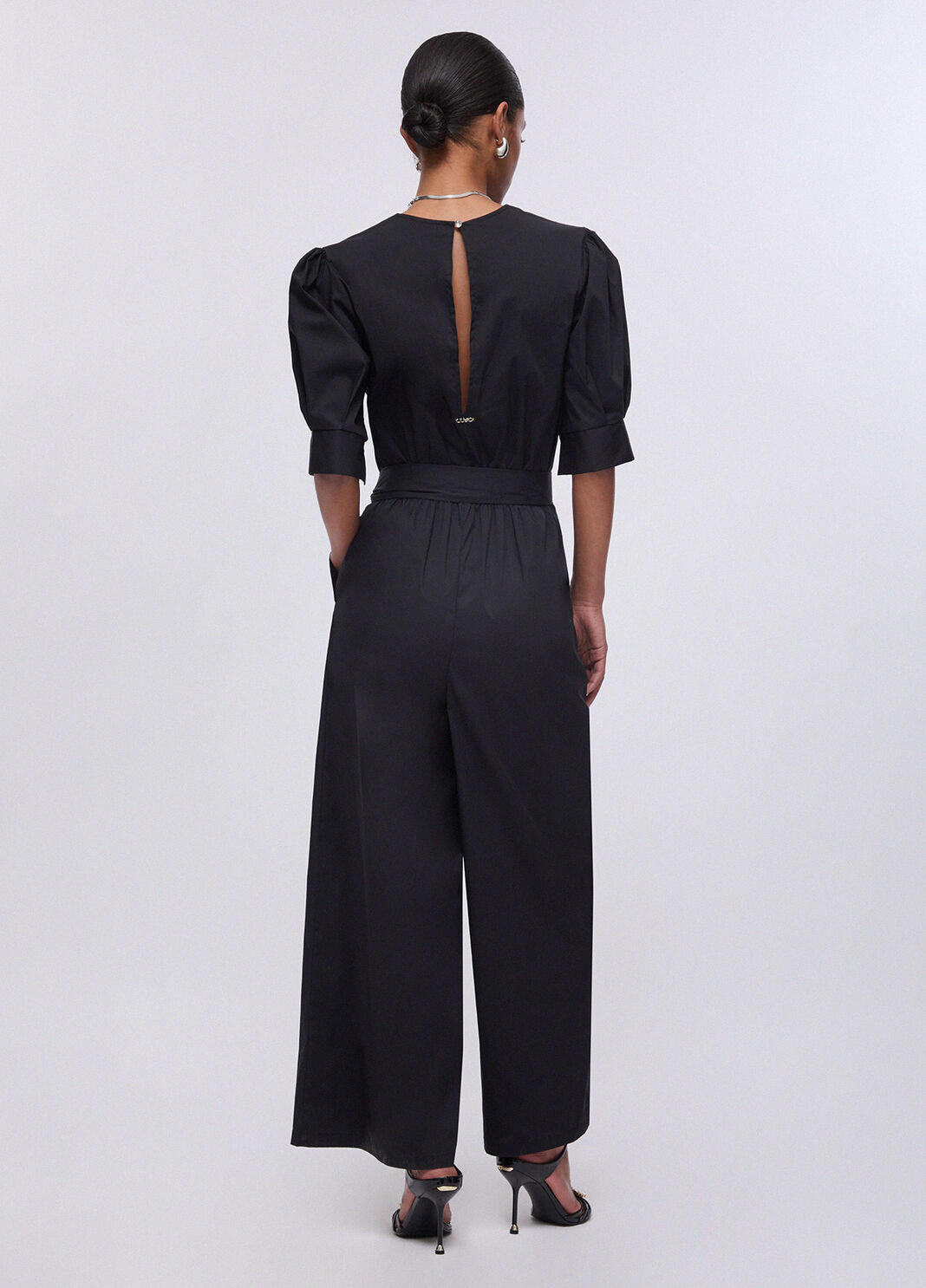 Jumpsuit aus Popeline Schwarz Liu Jo - large image number 1