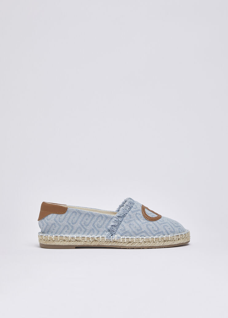 Espadrilles en denim jacquard bleu clair Liu Jo - medium