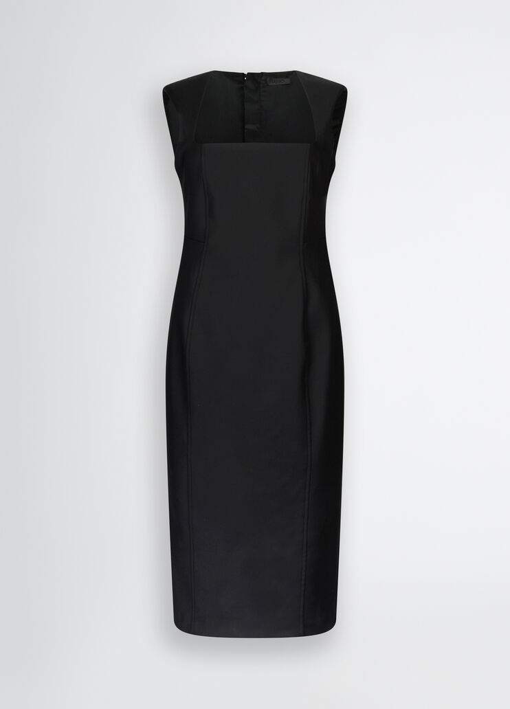 Black stretch fabric sheath dress black Liu Jo - large image number 6 Black stretch fabric sheath dress black Liu Jo - large image number 6