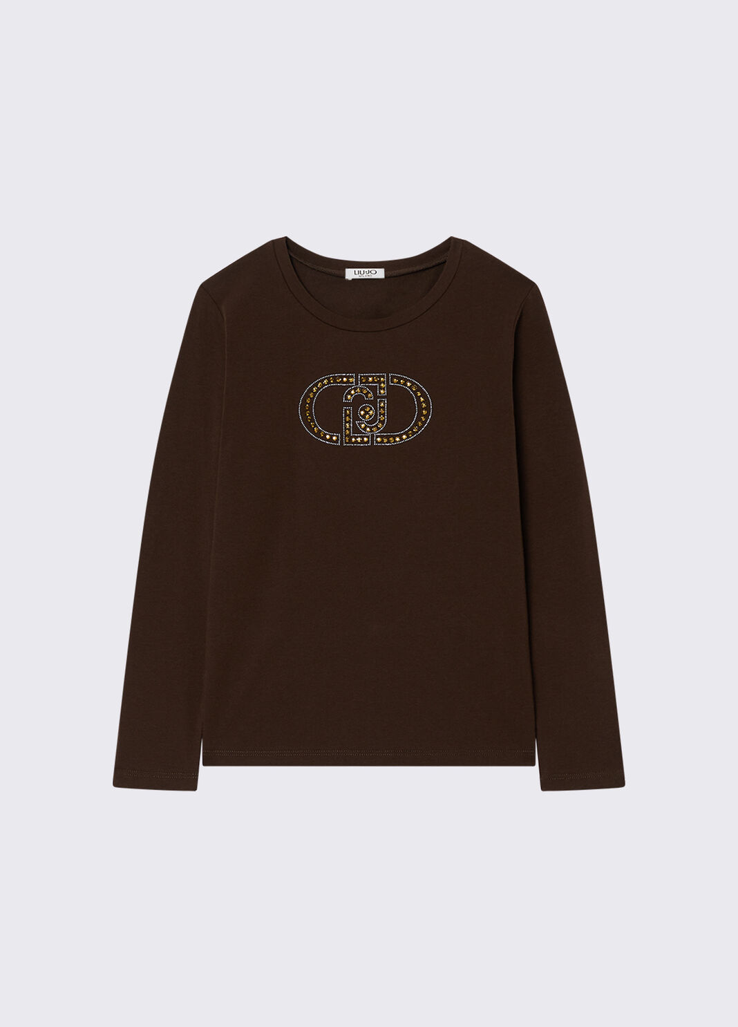 T-shirt avec logo monogramme chocolat Liu Jo - large image number 2