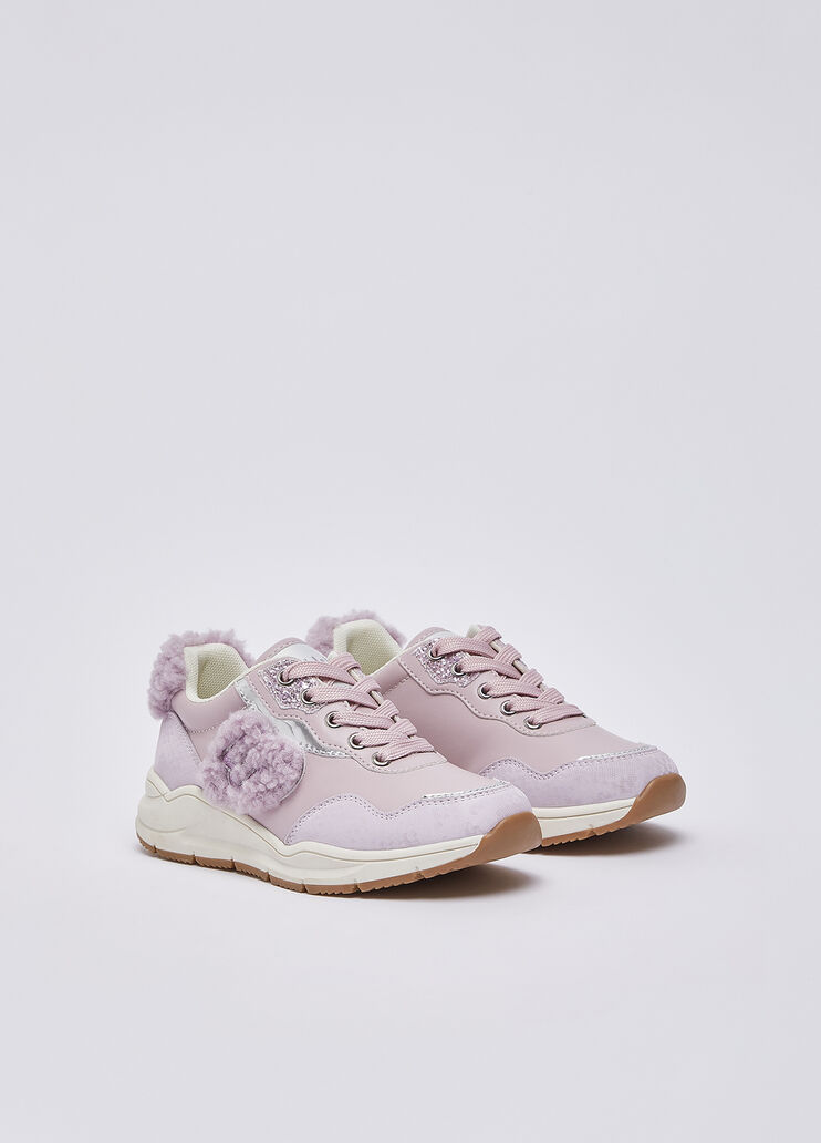 Sneakers with teddy details lilac Liu Jo - medium