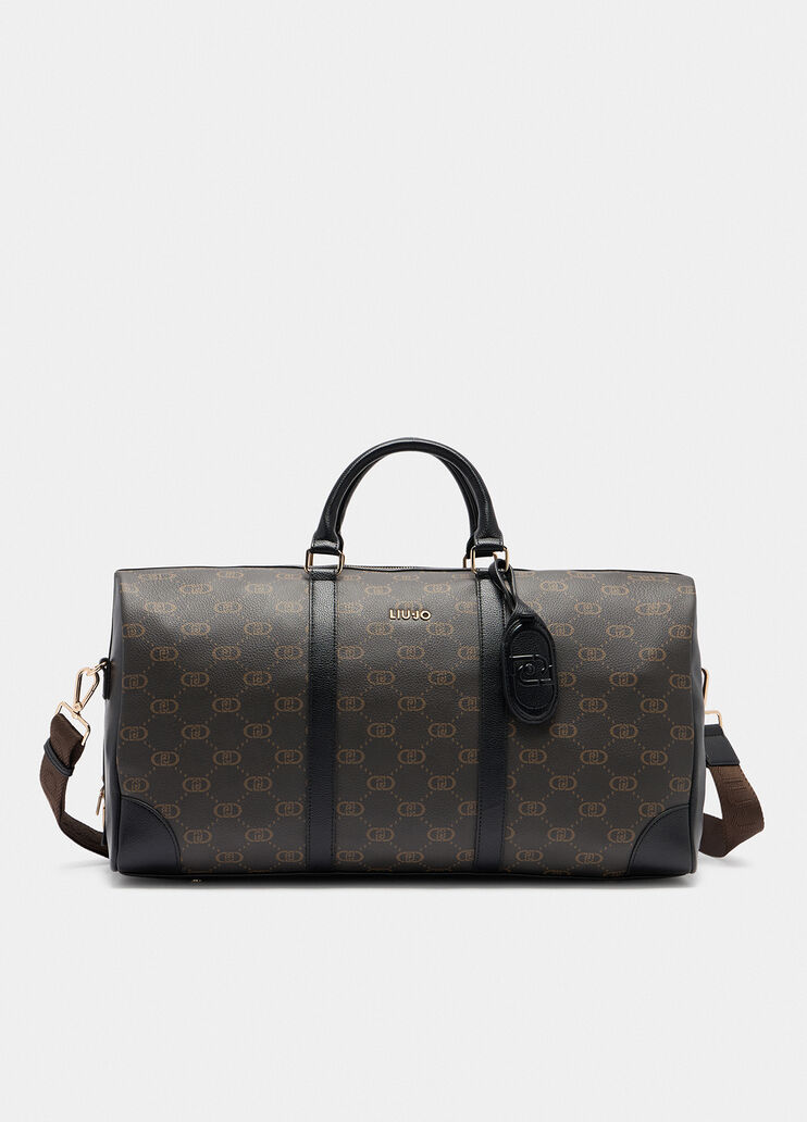 Large carryall bag with logo black Liu Jo - medium