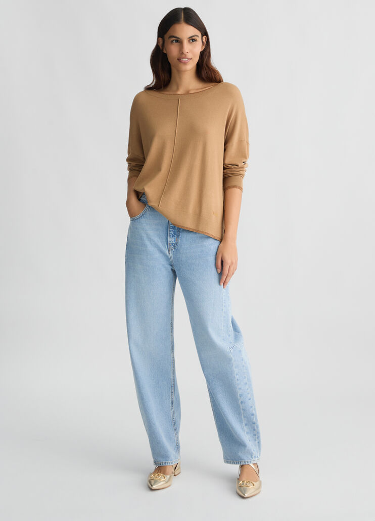 Boyfriend-Jeans Denimblau Liu Jo - medium