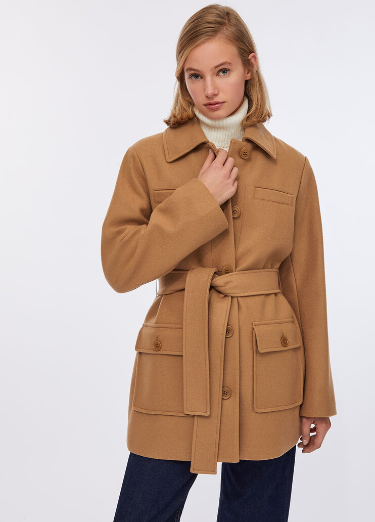 Manteau ceinturé beige Liu Jo - large image number 0 Manteau ceinturé beige Liu Jo - large image number 0