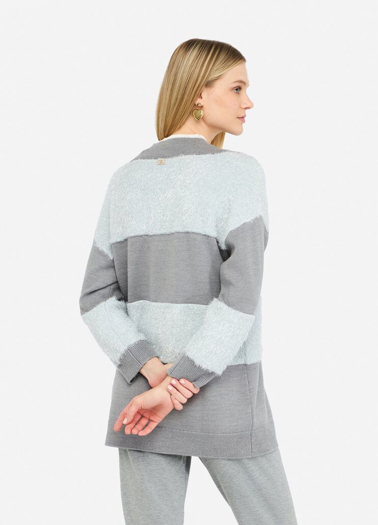 Lurex® wool sweater light grey Liu Jo - large image number 1 Lurex® wool sweater light grey Liu Jo - large image number 1