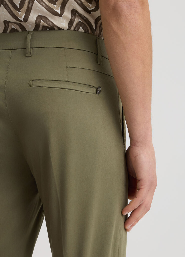 Slim fit chinos olive green Liu Jo - large image number 4 Slim fit chinos olive green Liu Jo - large image number 4