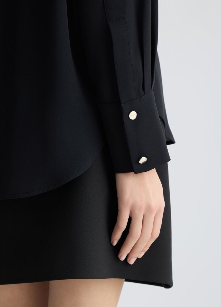 Oversized shirt black Liu Jo - large image number 3 Oversized shirt black Liu Jo - large image number 3