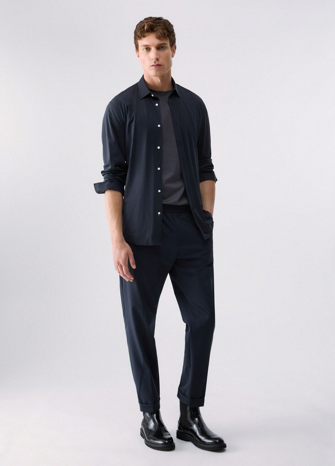 Turtleneck in wool and cashmere dark grey Liu Jo - large image number 5