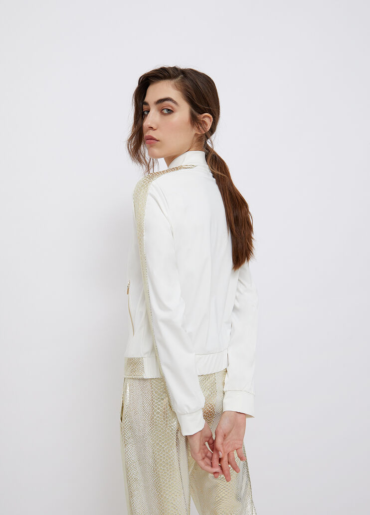 Cardigan zippé blanc Liu Jo - large image number 1 Cardigan zippé blanc Liu Jo - large image number 1