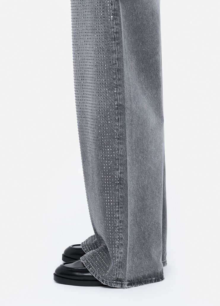 Studded baggy jeans grey denim Liu Jo - large image number 3