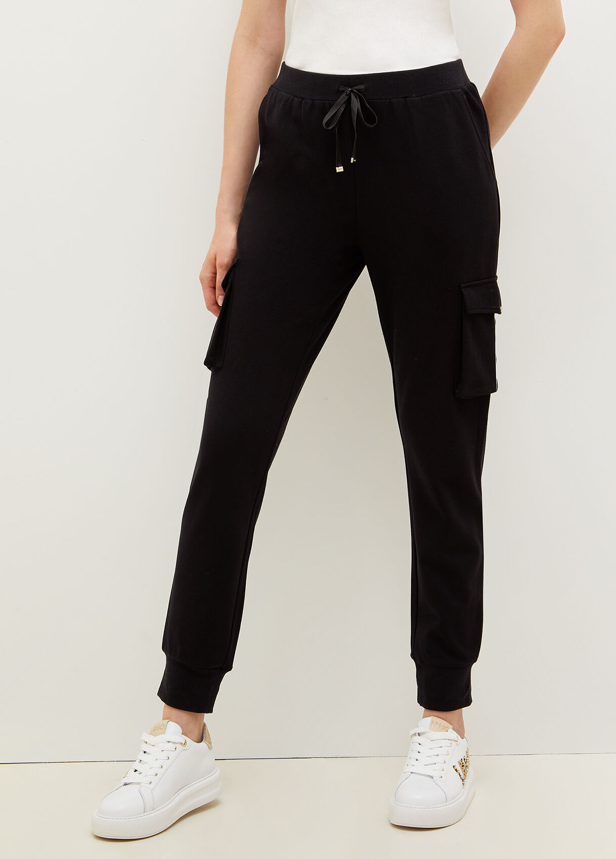 Cargo pants in jersey