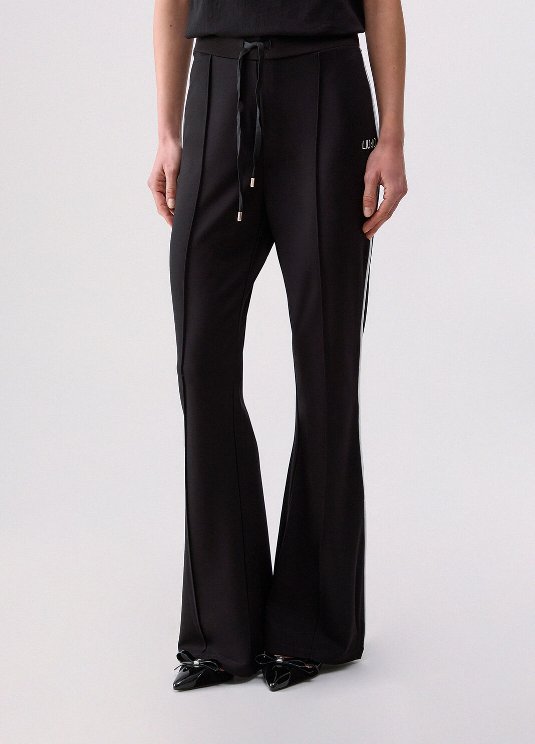 Pantaloni in punto milano nero Liu Jo - large image number 0