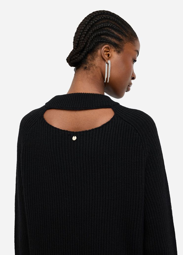 Wool sweater black Liu Jo - large image number 4 Wool sweater black Liu Jo - large image number 4