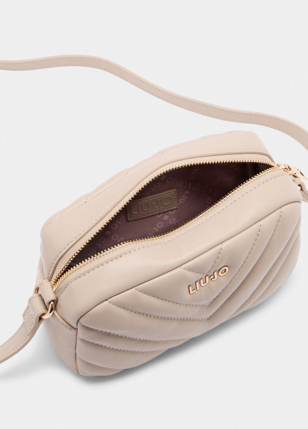Small quilted crossbody bag beige Liu Jo - large image number 6