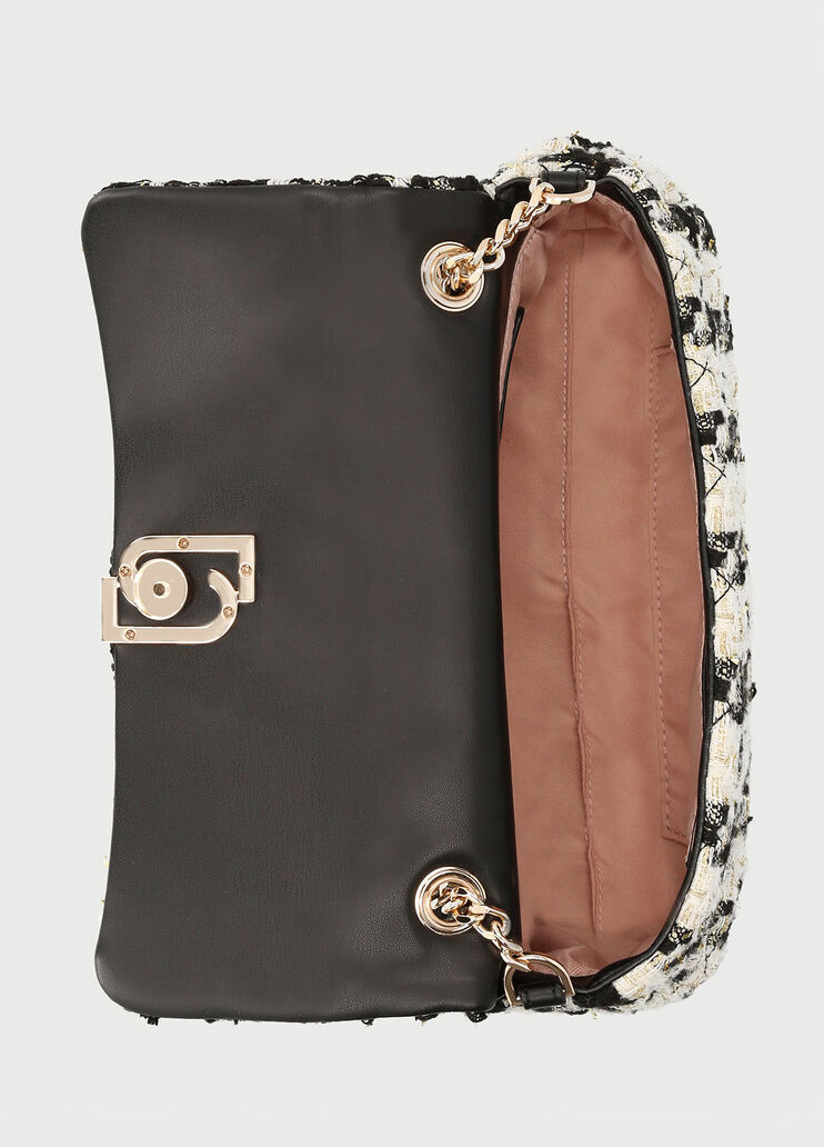 Bouclé crossbody bag Dogstooth check Liu Jo - large image number 3