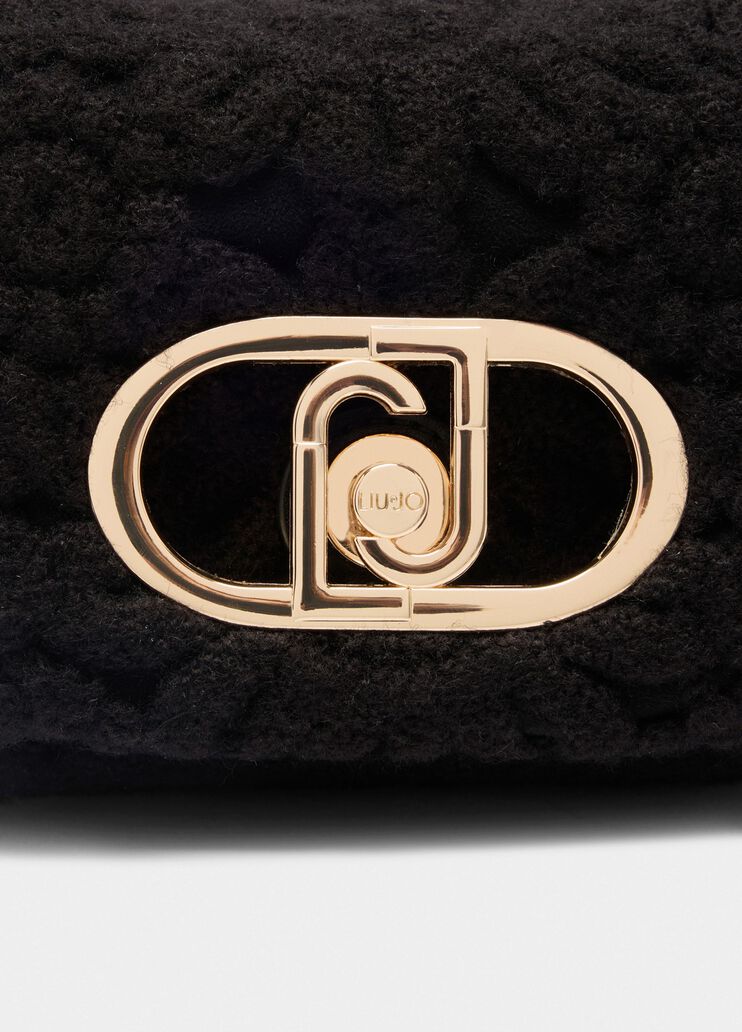 Borsa LaPuffy piccola con ricamo nero Liu Jo - large image number 4 Borsa LaPuffy piccola con ricamo nero Liu Jo - large image number 4