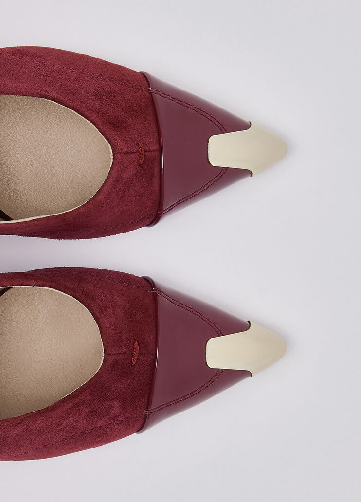 Metallic Toe Cap Pumps cherry red Liu Jo - medium