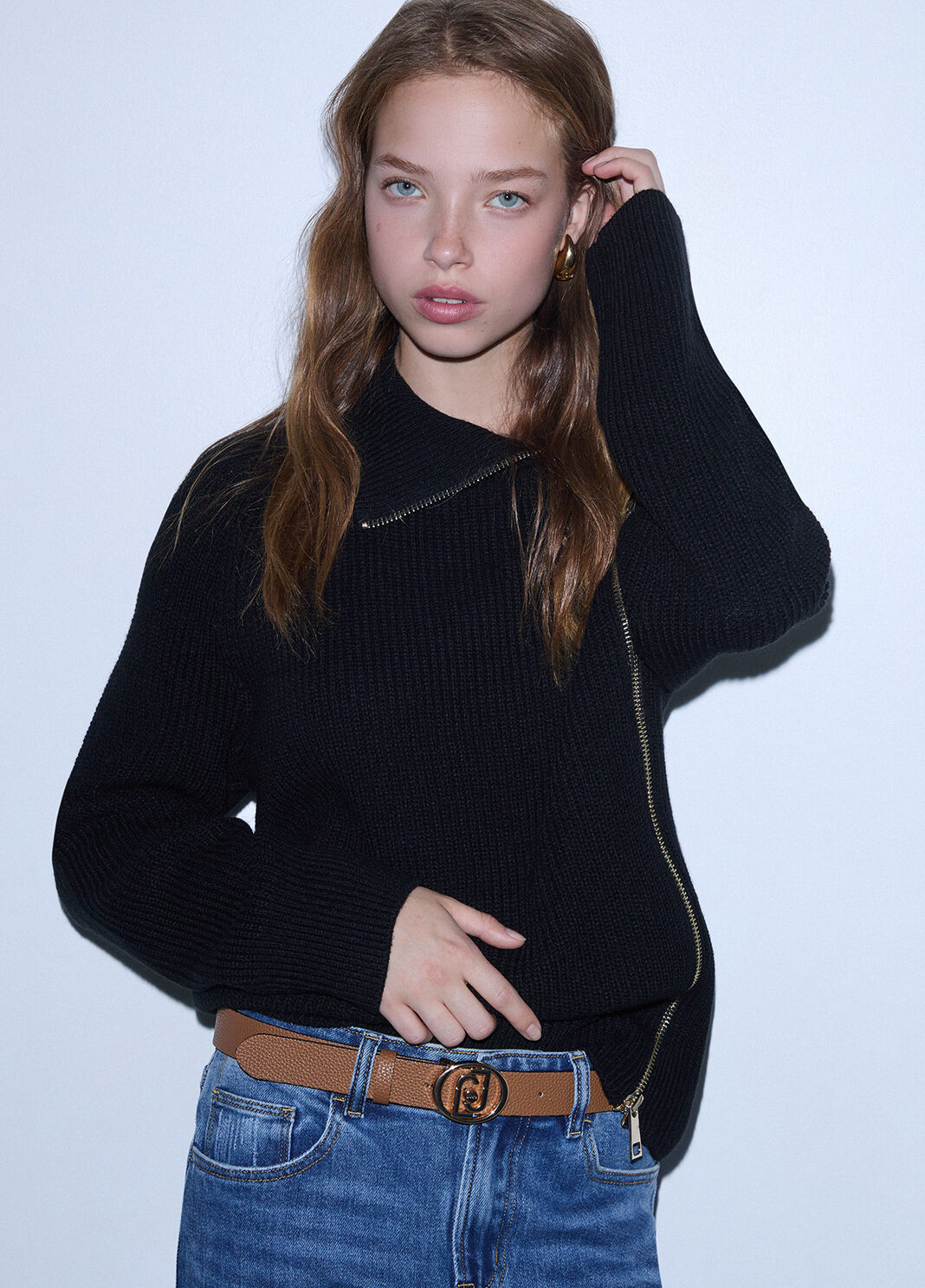 Belt with logo round beige Liu Jo - large image number 0