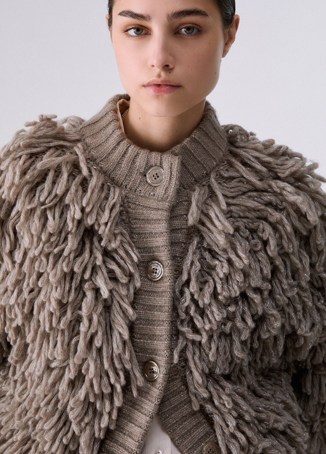 Soft Knit Jacket beige Liu Jo - large image number 4