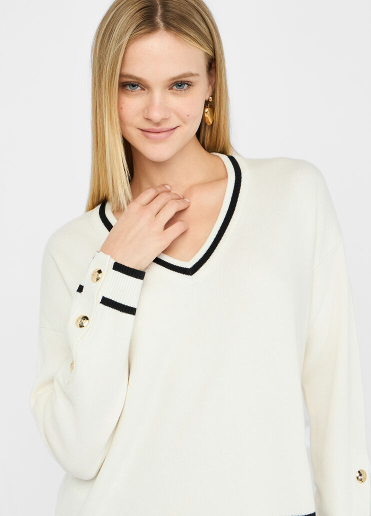 Jersey en mezcla de seda blanco Liu Jo - large image number 2 Jersey en mezcla de seda blanco Liu Jo - large image number 2