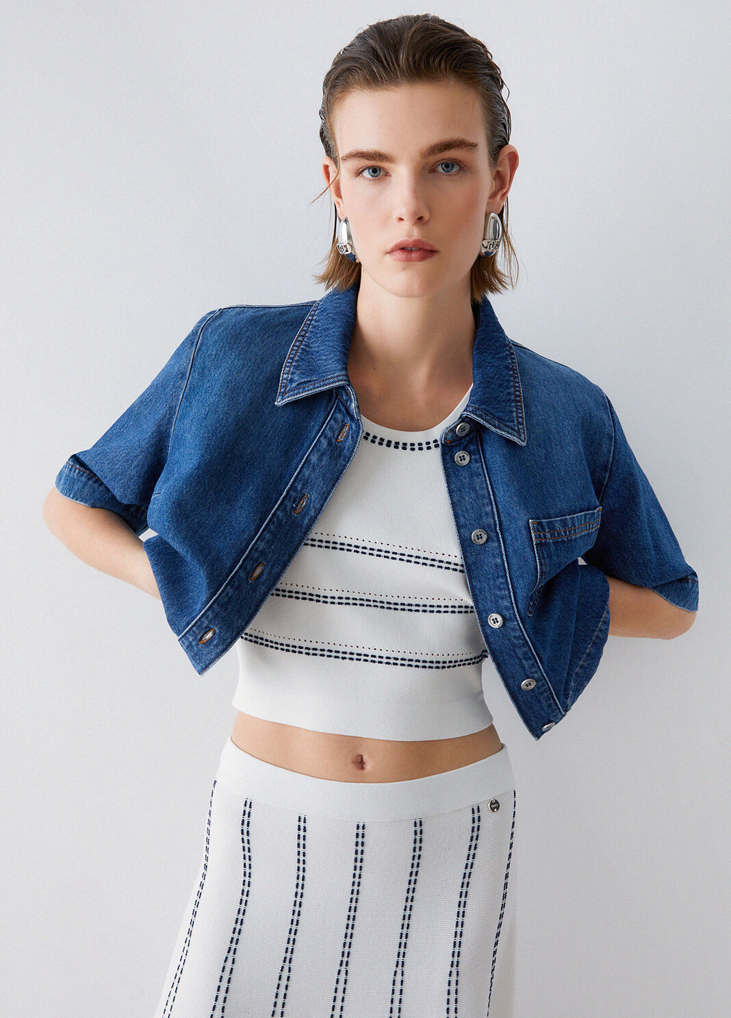 Stricktop Wei&szlig; Liu Jo - large image number 3