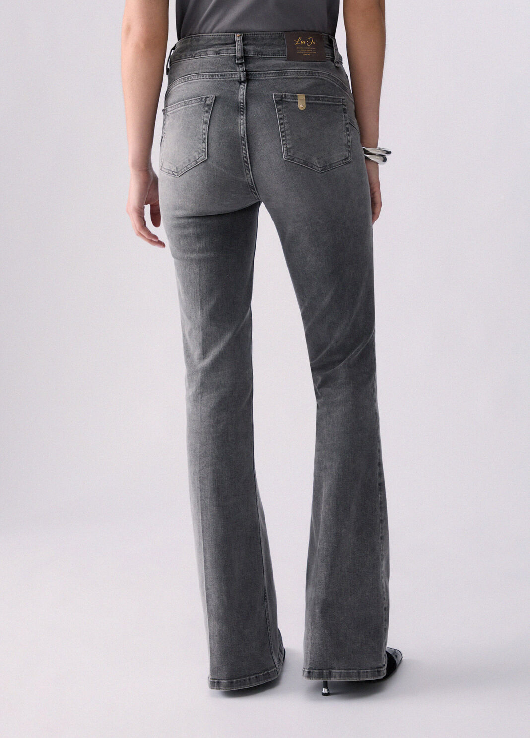 Jeans bootcut denim grigio Liu Jo - large image number 1