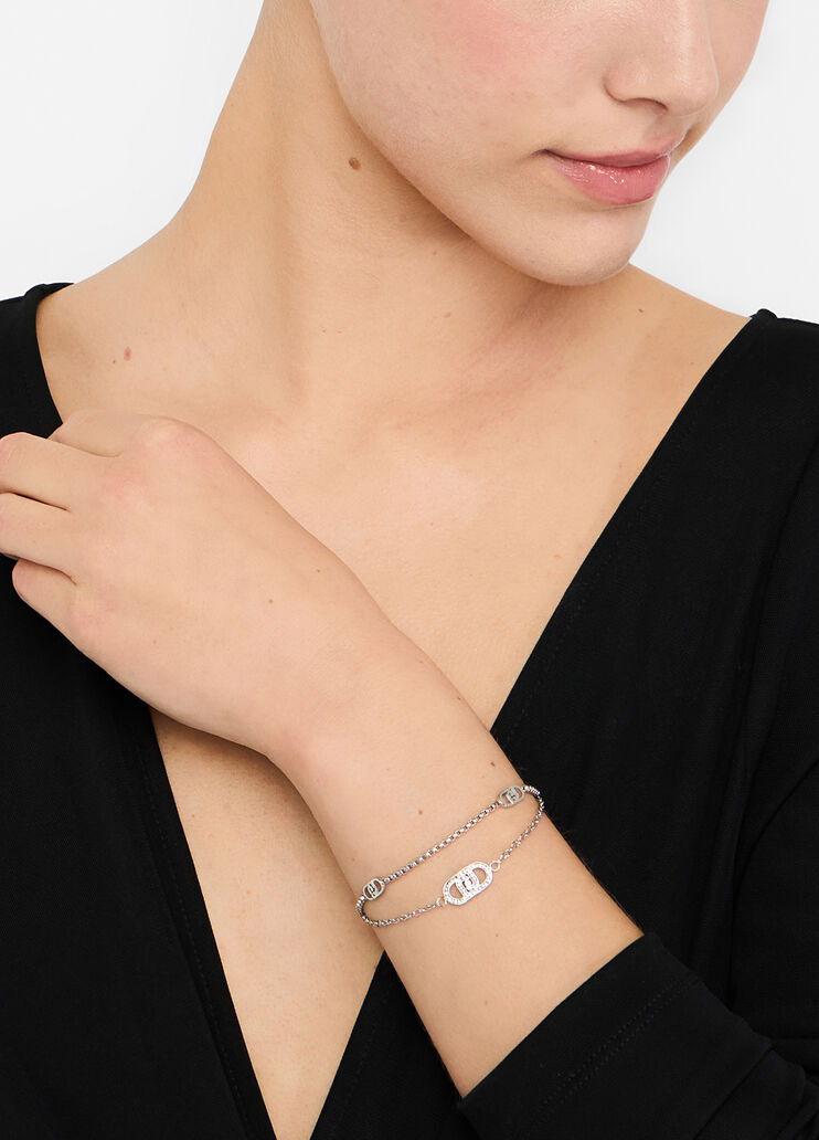  Bracelet with monogram logo silver Liu Jo - medium