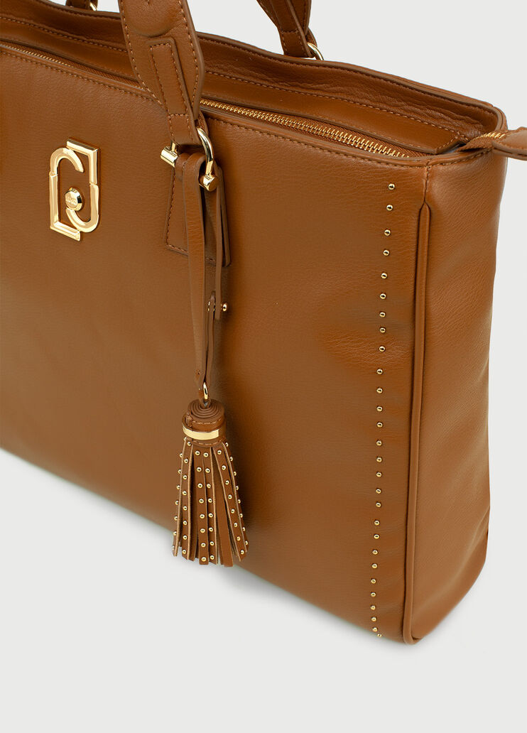 Shopping bag with charm Brown Liu Jo - large image number 4 Shopping bag with charm Brown Liu Jo - large image number 4