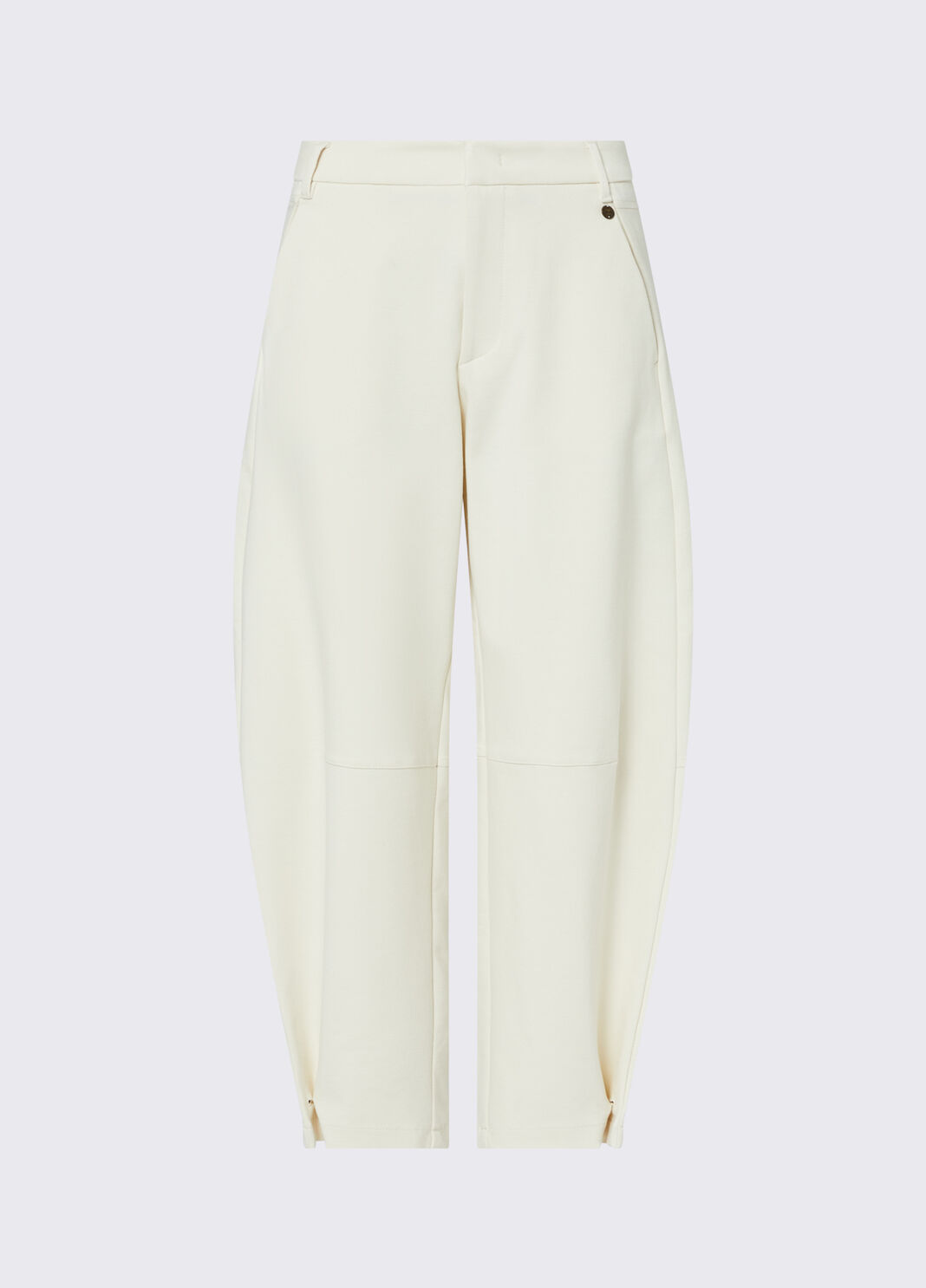 Balloon pants in punto milano white Liu Jo - large image number 6