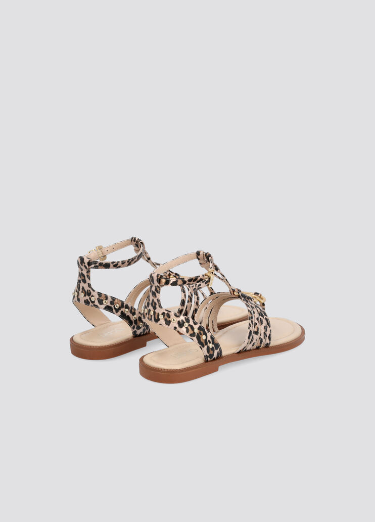 T-bar sandals with logo leopard print Liu Jo - large image number 2 T-bar sandals with logo leopard print Liu Jo - large image number 2