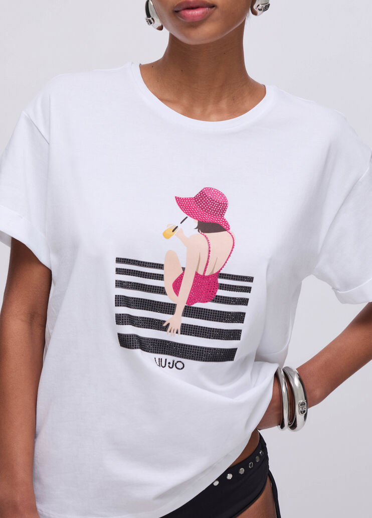 T-shirt with print women Liu Jo - medium