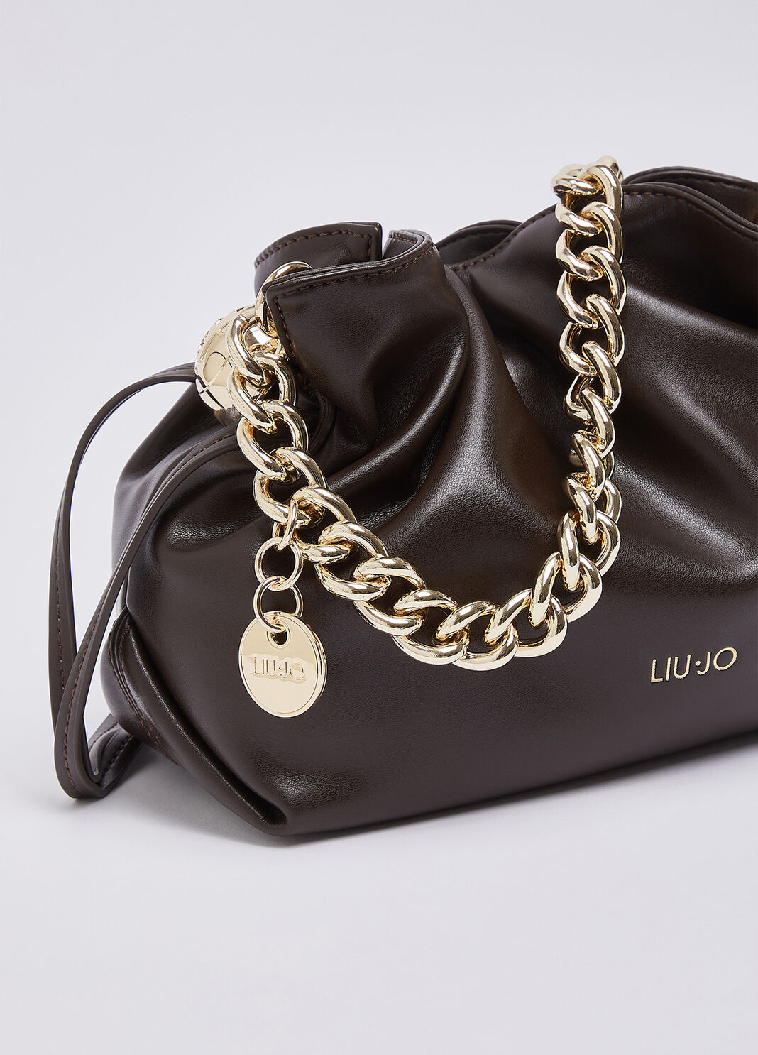 Borsa a spalla Riccy piccola marrone scuro Liu Jo - large image number 4