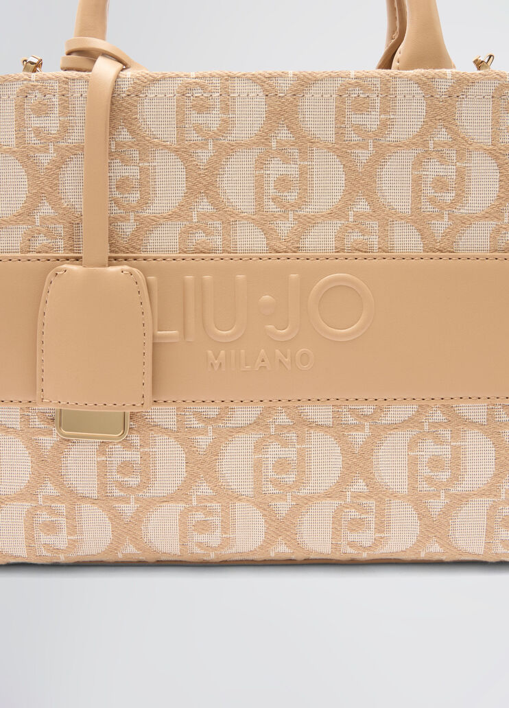 Small jacquard bag beige Liu Jo - large image number 4 Small jacquard bag beige Liu Jo - large image number 4