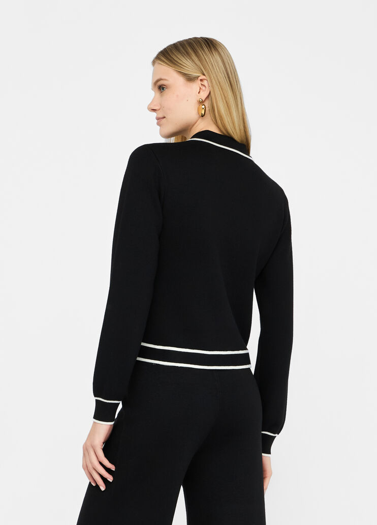 Cardigan mit Reißverschluss Schwarz Liu Jo - large image number 1