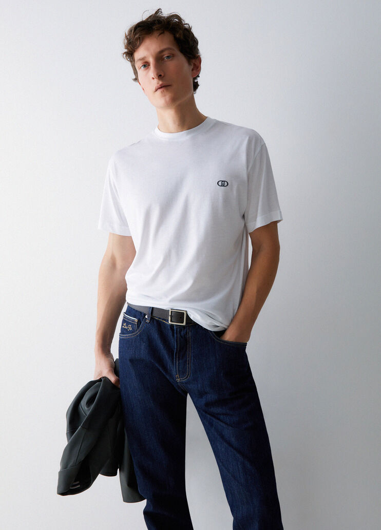 T-shirt with print logo white Liu Jo - medium