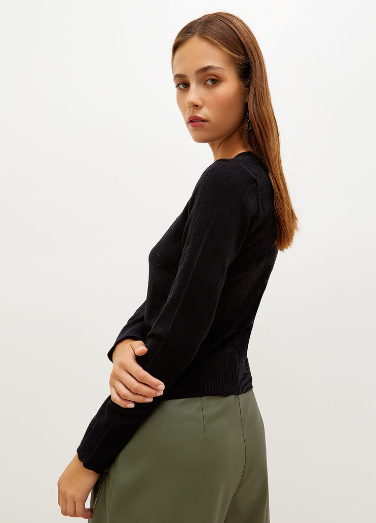 Openwork jumper black Liu Jo - large image number 1