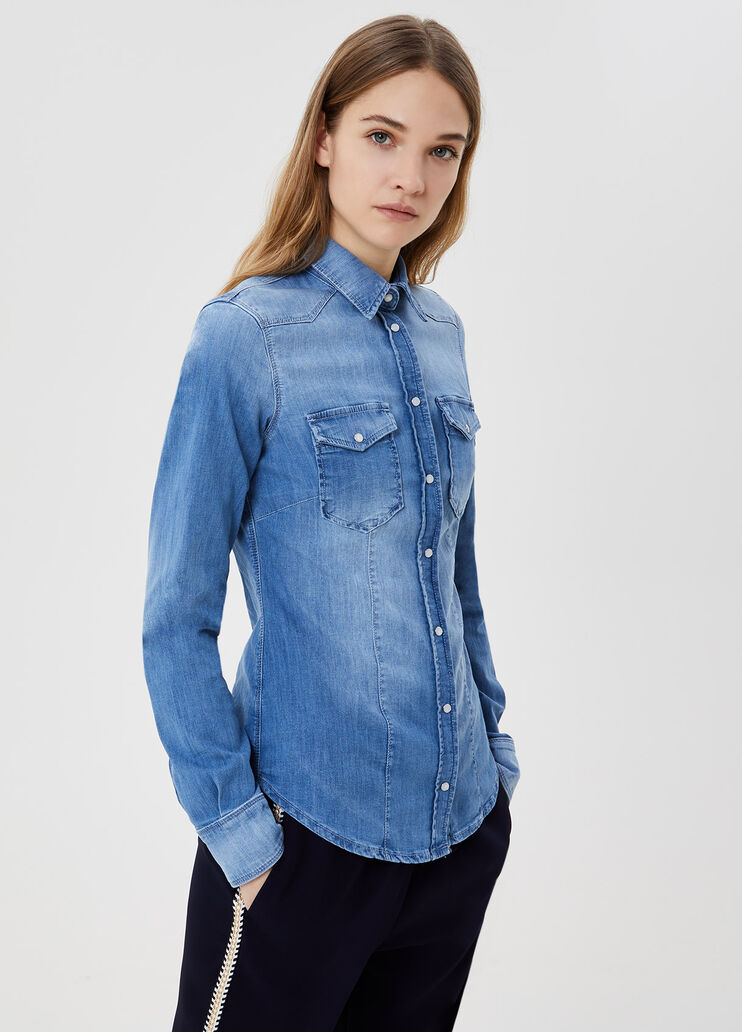 Denim shirt  Blue denim Liu Jo - large image number 0 Denim shirt  Blue denim Liu Jo - large image number 0
