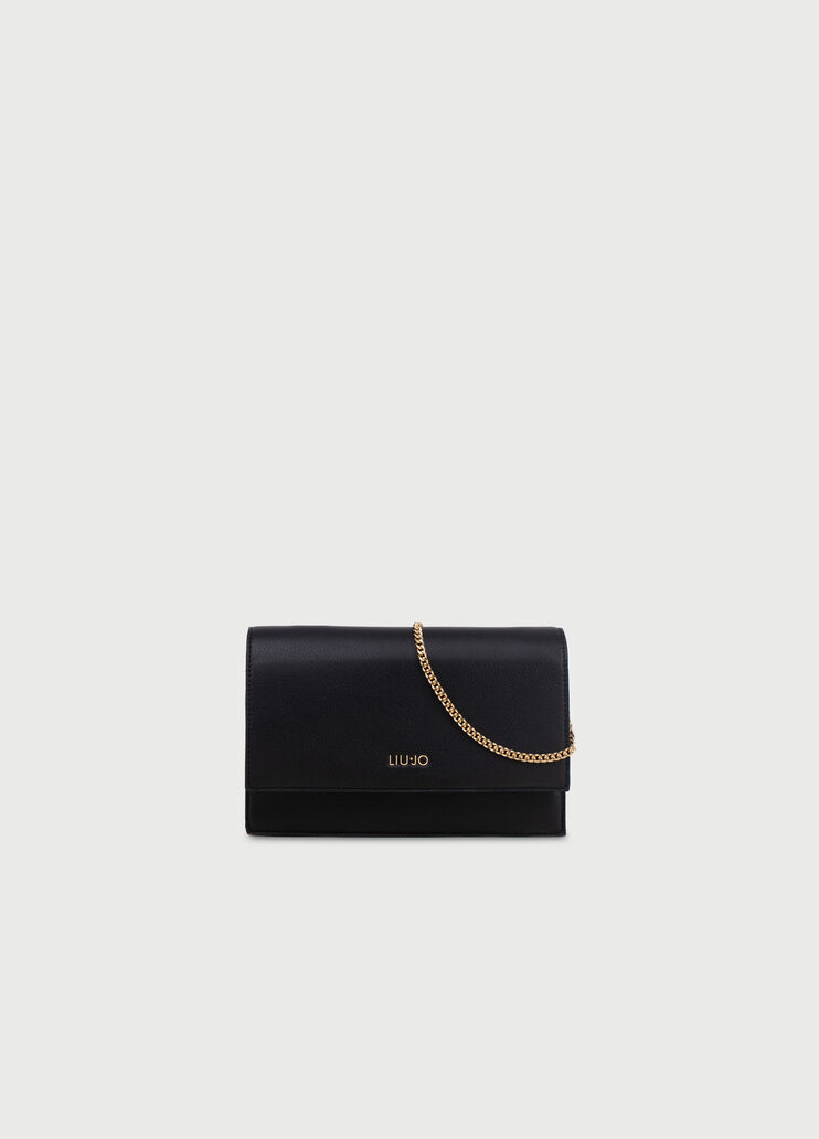 Clutch bag with logo Black Liu Jo - large image number 0
