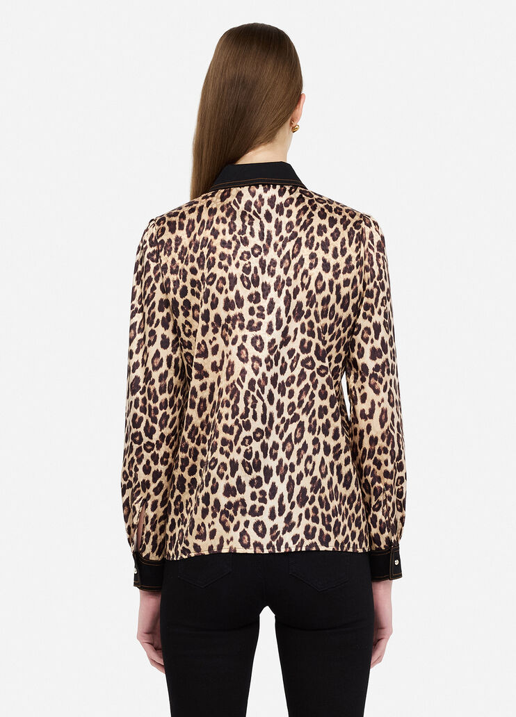 Hemdbluse mit Animal-Print Animal-Print Liu Jo - large image number 1