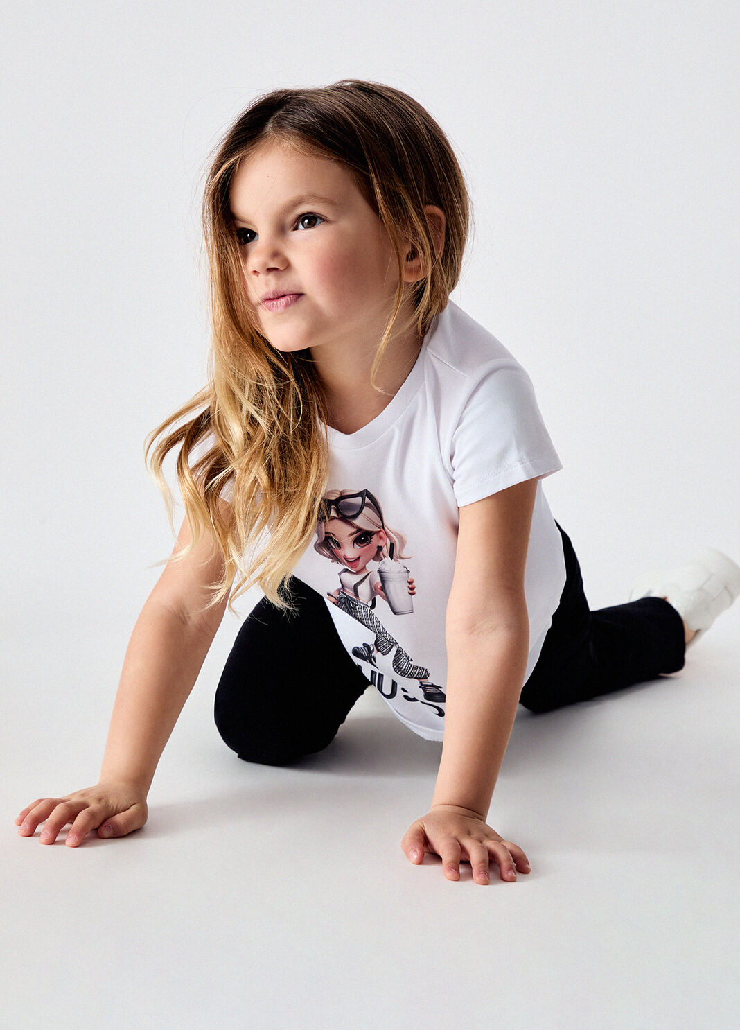 Комплект из топа и легинсов черно-белый Liu Jo - large image number 0