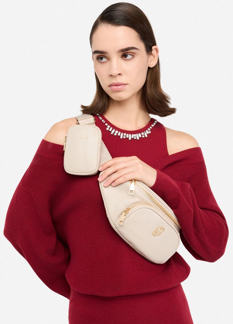 Pouch bag with clutch beige Liu Jo - medium Pouch bag with clutch beige Liu Jo - medium