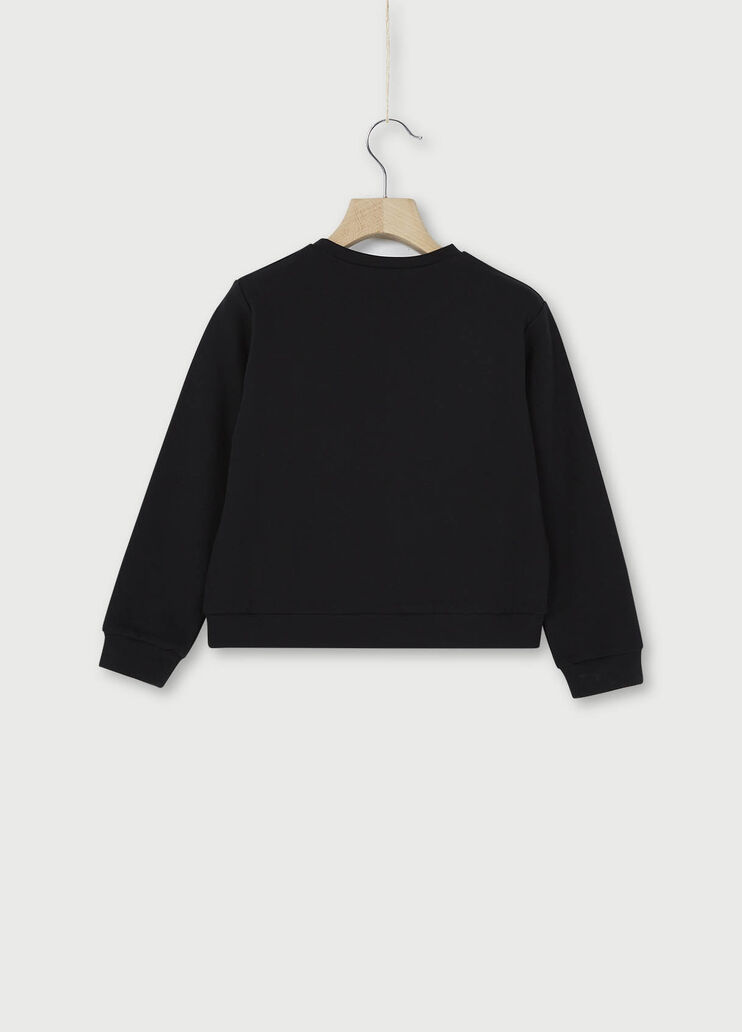 Sweatshirt with logo Black Liu Jo - large image number 1 Sweatshirt with logo Black Liu Jo - large image number 1