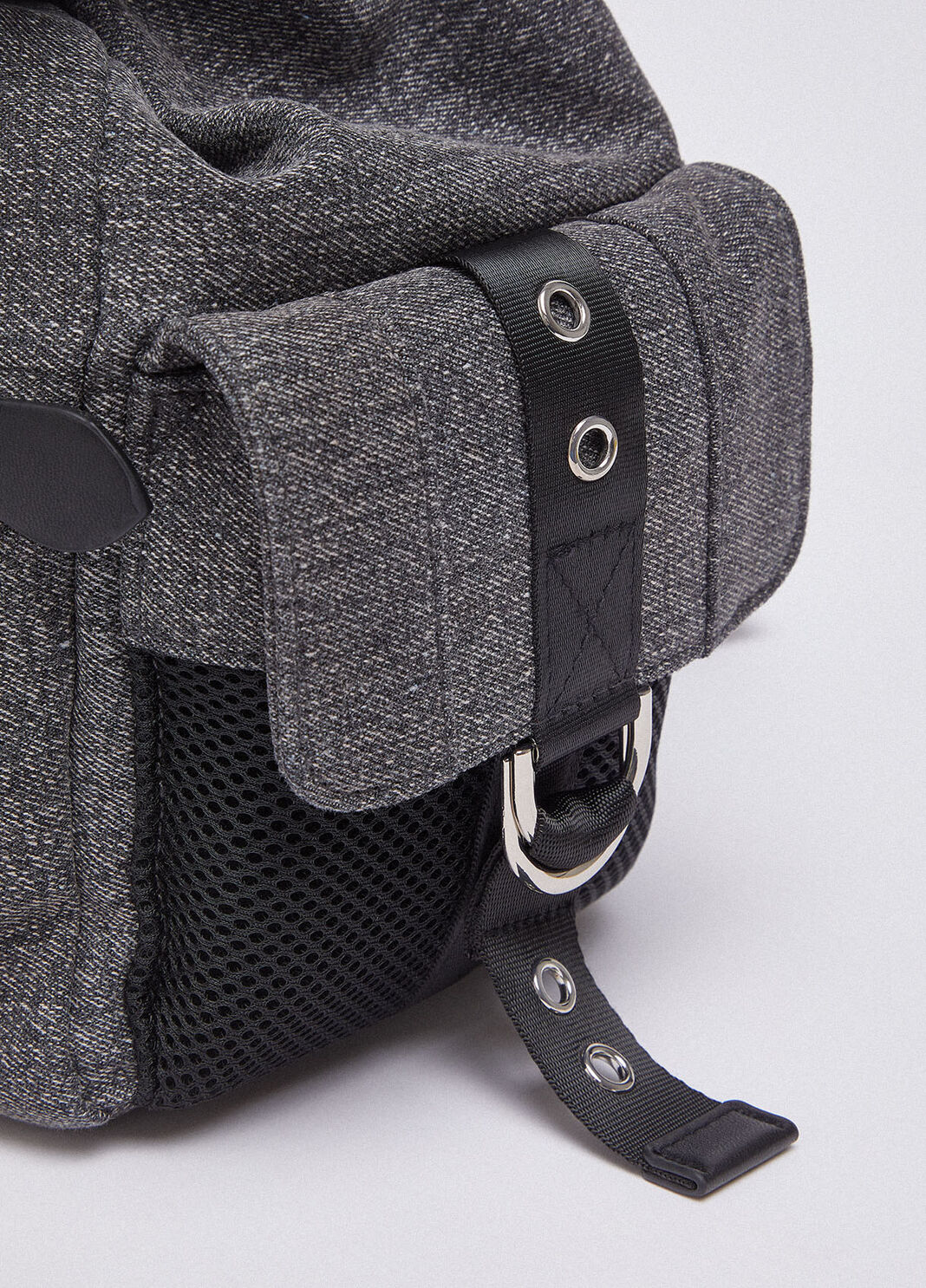 Rucksack aus Denim mit Logo Denim-Grau Liu Jo - large image number 4