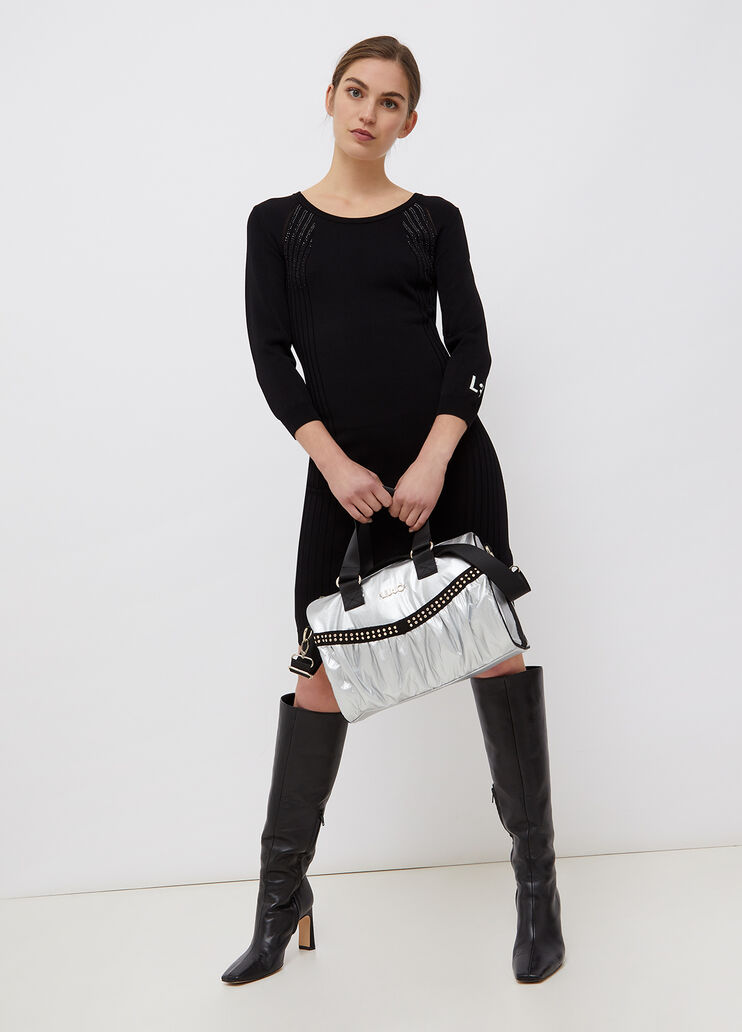 Kurzes Strickkleid Schwarz Liu Jo - large image number 3 Kurzes Strickkleid Schwarz Liu Jo - large image number 3