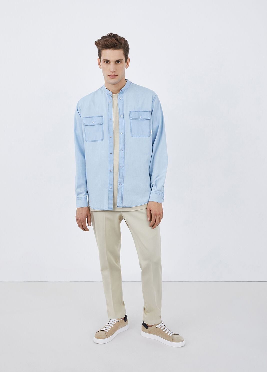 Camicia coreana in denim denim chiaro Liu Jo - large image number 3